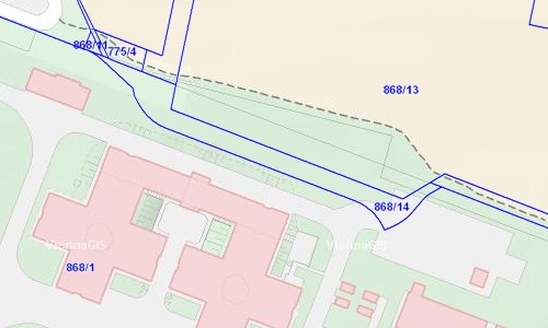 Bauplatz 5 liegt zum Teil am Heeresspital-Areal. Quelle: Stadt Wien – ViennaGIS